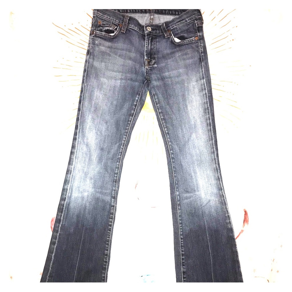 ⭐️4/$25 7 For All Mankind Distressed Flare Jeans
